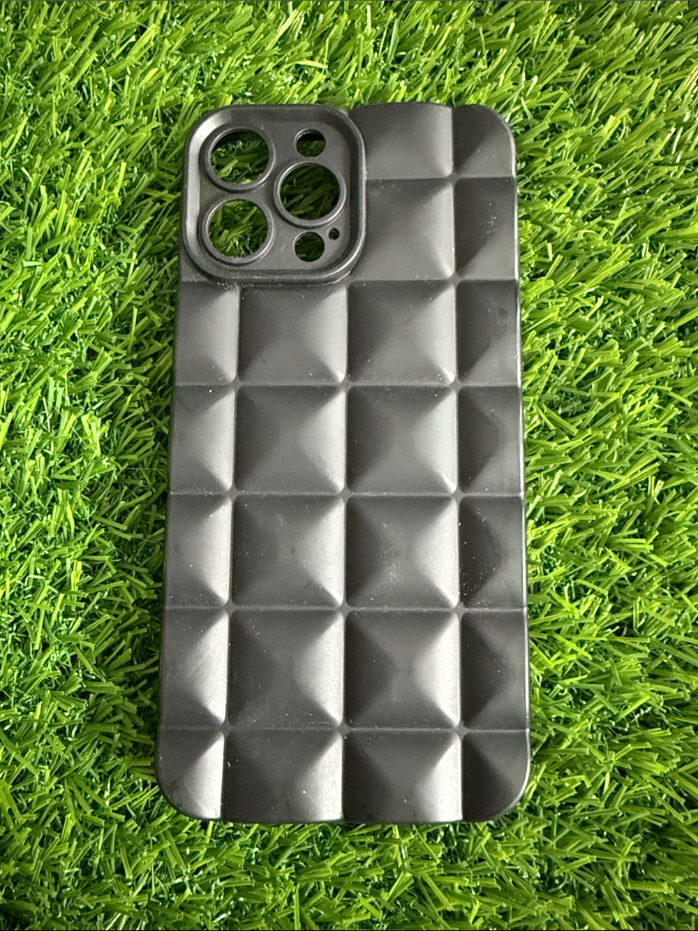 iPhone 13 Pro Max Black Textured Protective Phone Case